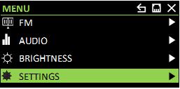 select stereo settings