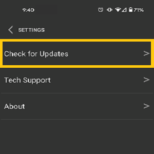 Select Check for Updates