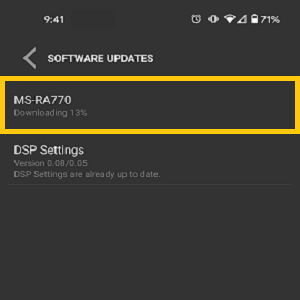 Select Stereo to Update