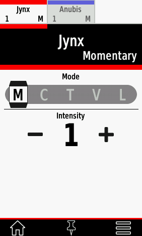 Training buttons single view