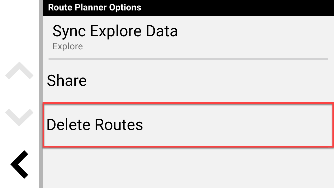 Delete Routes Tread