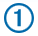 Blue Number 1 in a Blue Circle
