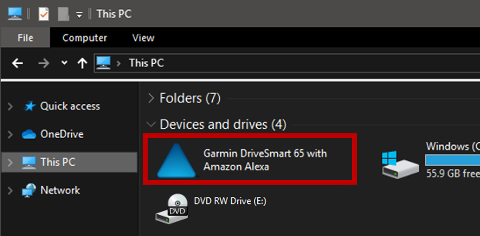 codo sombra pasajero Garmin Express Fails to Transfer Favorites Between Devices in Windows |  Garmin Customer Support