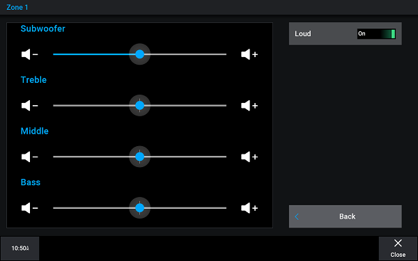 audio levels page