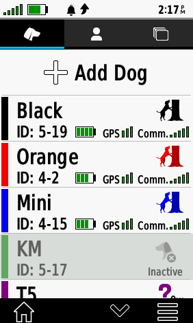 Alpha 200i doglist