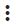 Three black dots options icon
