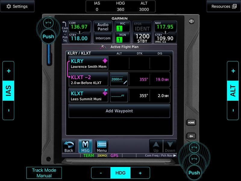4 GTNXi FltPlan