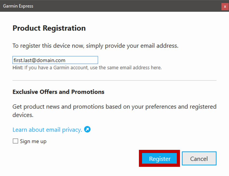 Registering New Exchanged Device Using Garmin Express | Garmin Customer Support
