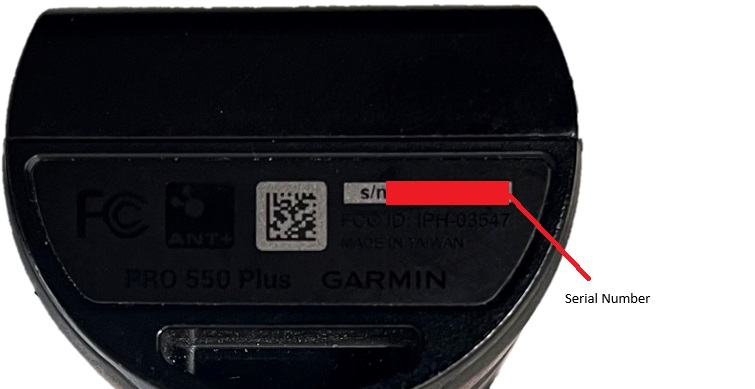 Pro 550 Plus serial number