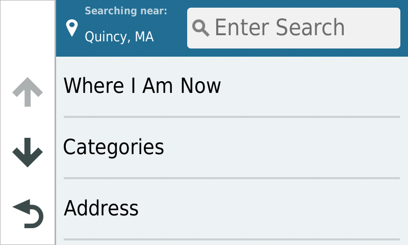 PND zumo 595 - Trip Planner - search for locations