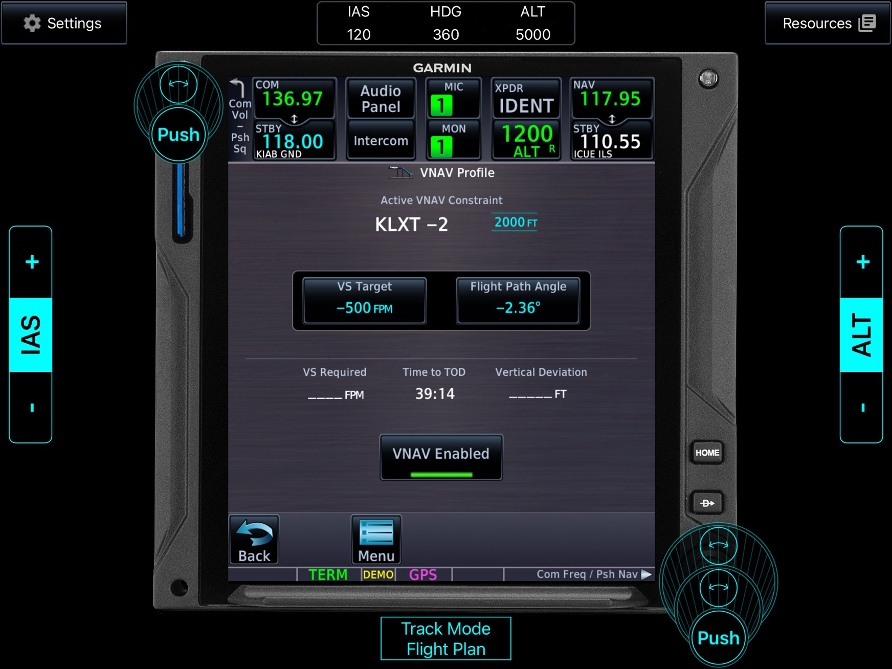 5 GTN VNAV