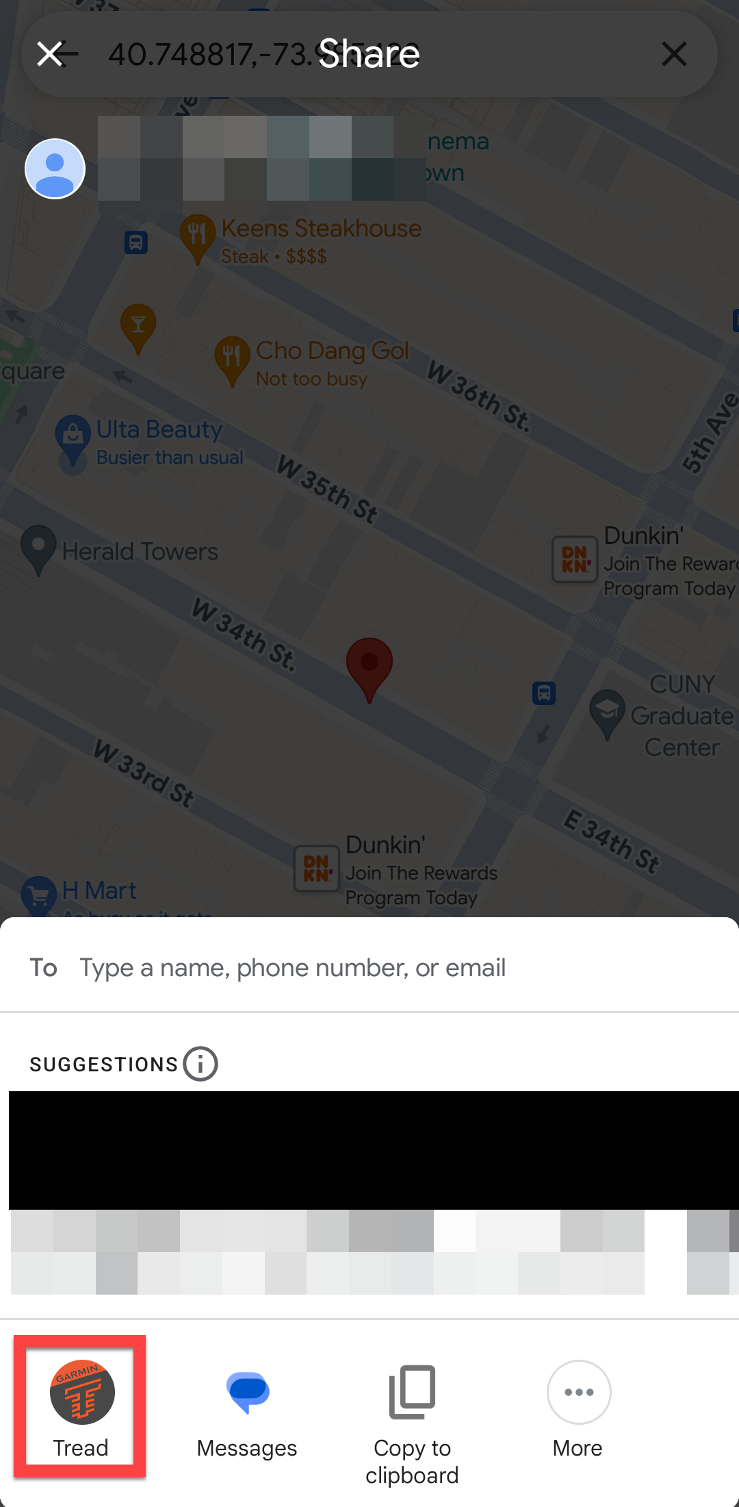 Share to tread app android
