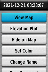 Track Information Menu