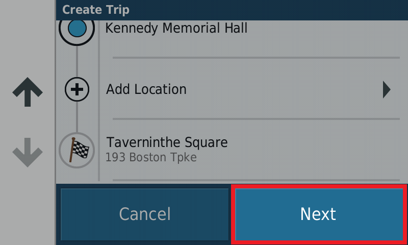 PND zumo 595 - Trip Planner - calculate route