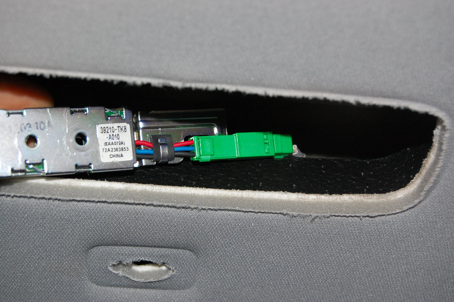 Honda Pilot ANC headliner microphone removal