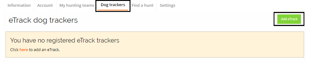 Etrack add easyhunt ENG