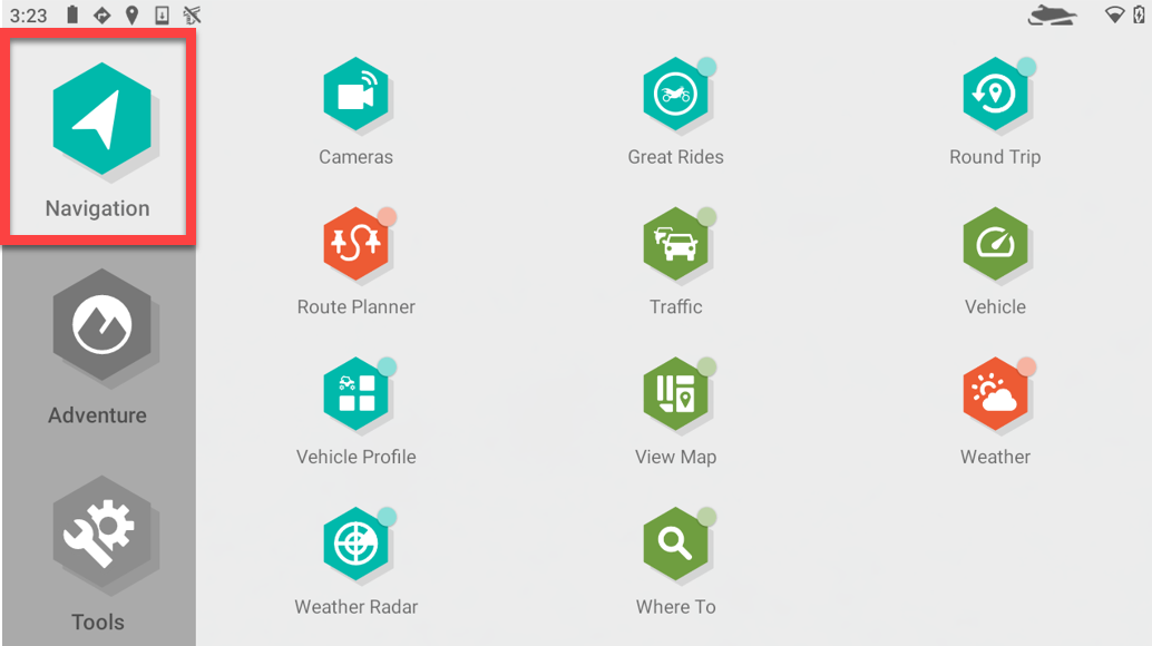 Arctic Cat navigation app