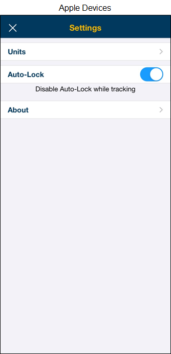 Auto-Lock in the Boating app Settings of Apple devices. 