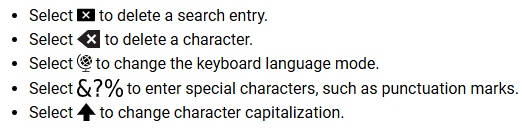 Automotive Device Keyboard Buttons