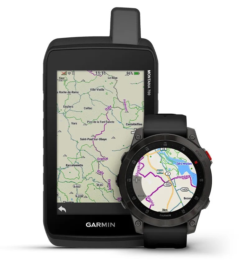 Handheld and Watch Showing Boundaries