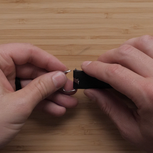 Gif to align the buckle