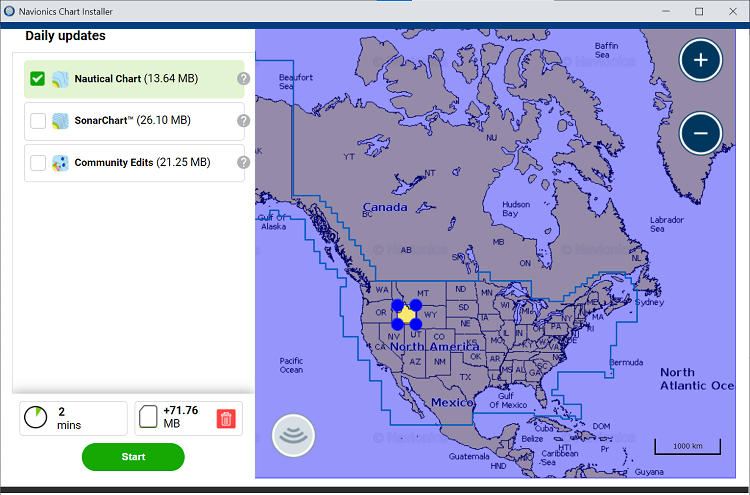 Chart selection within Chart Installer