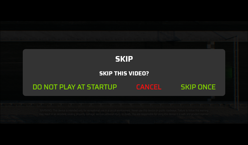 Garmin Catalyst Startup Video Tap Screen Options