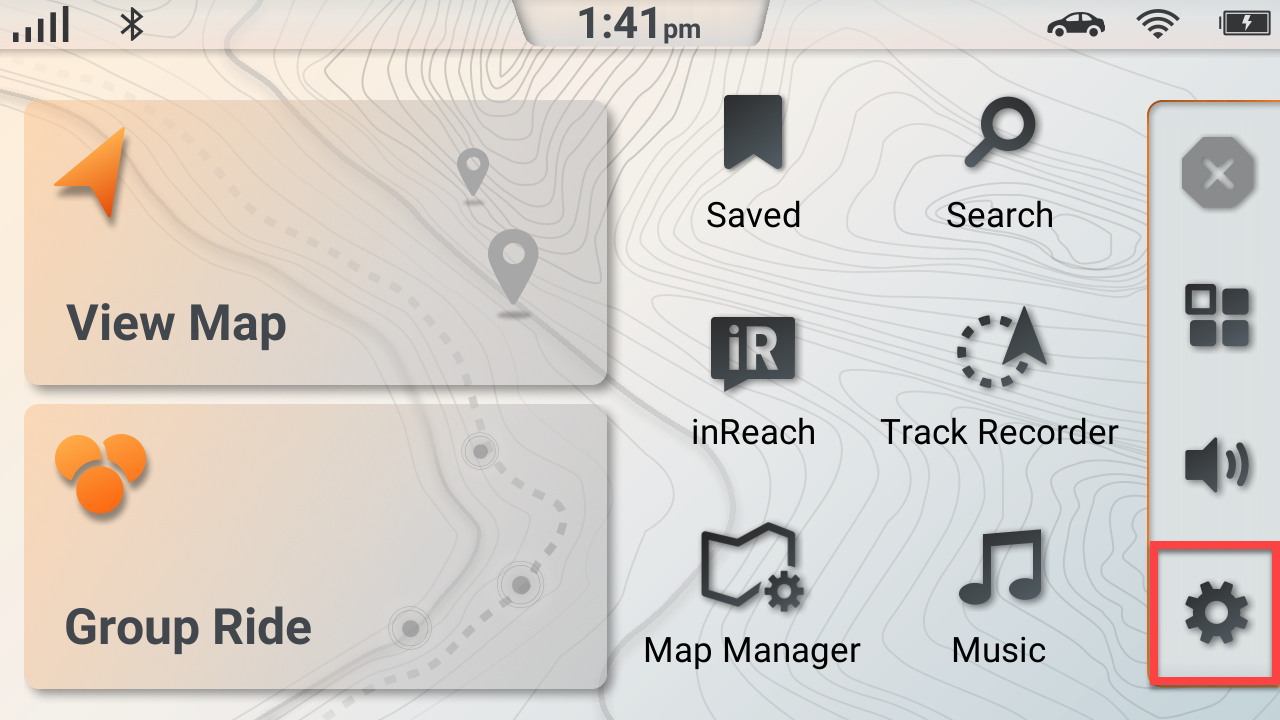 Select settings for tread 2