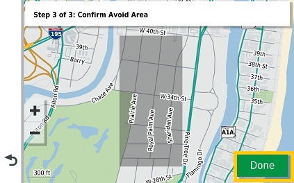 Vieo Confirm Avoid Area