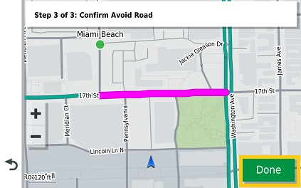 Vieo Confirm Avoid Road