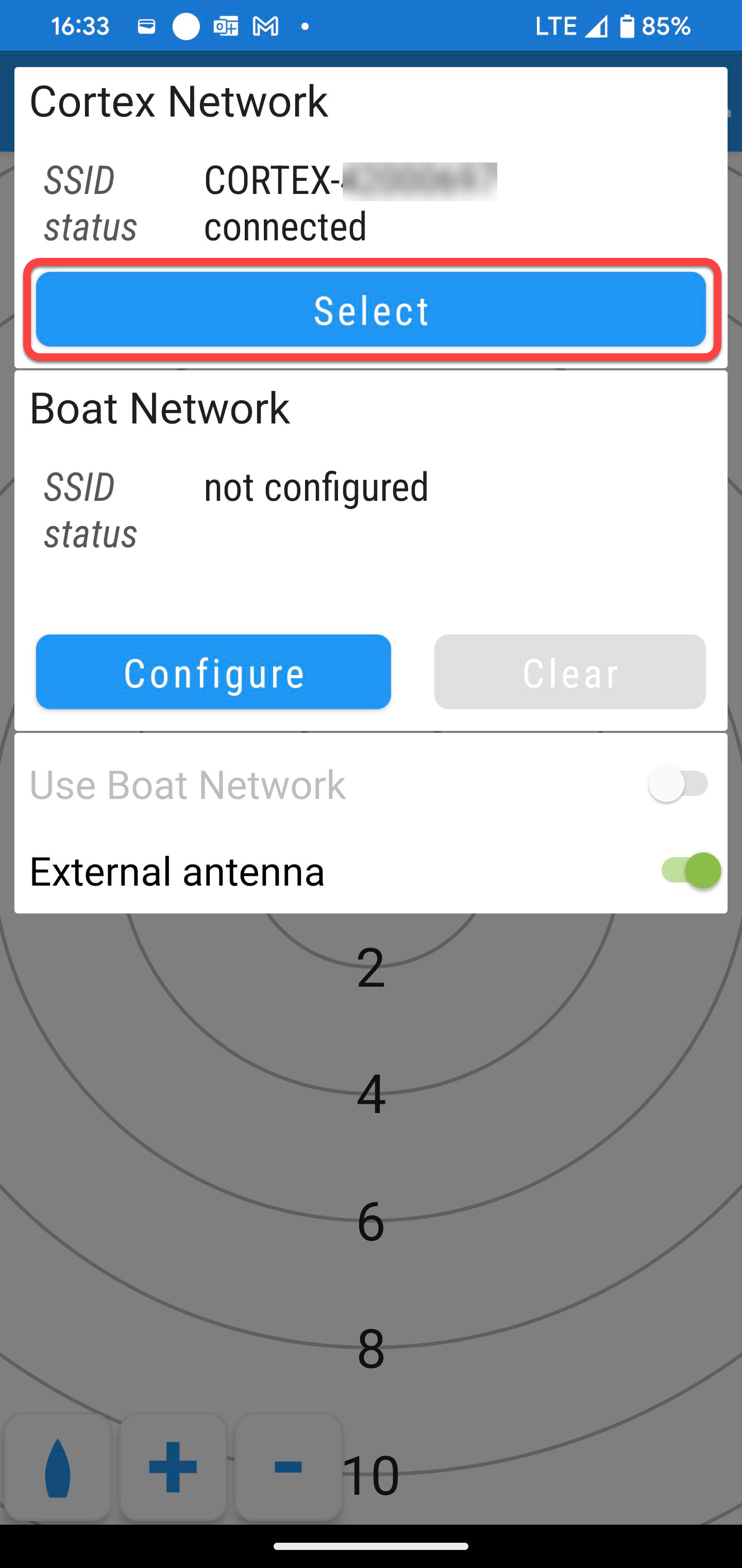 CortexNetworkSelect