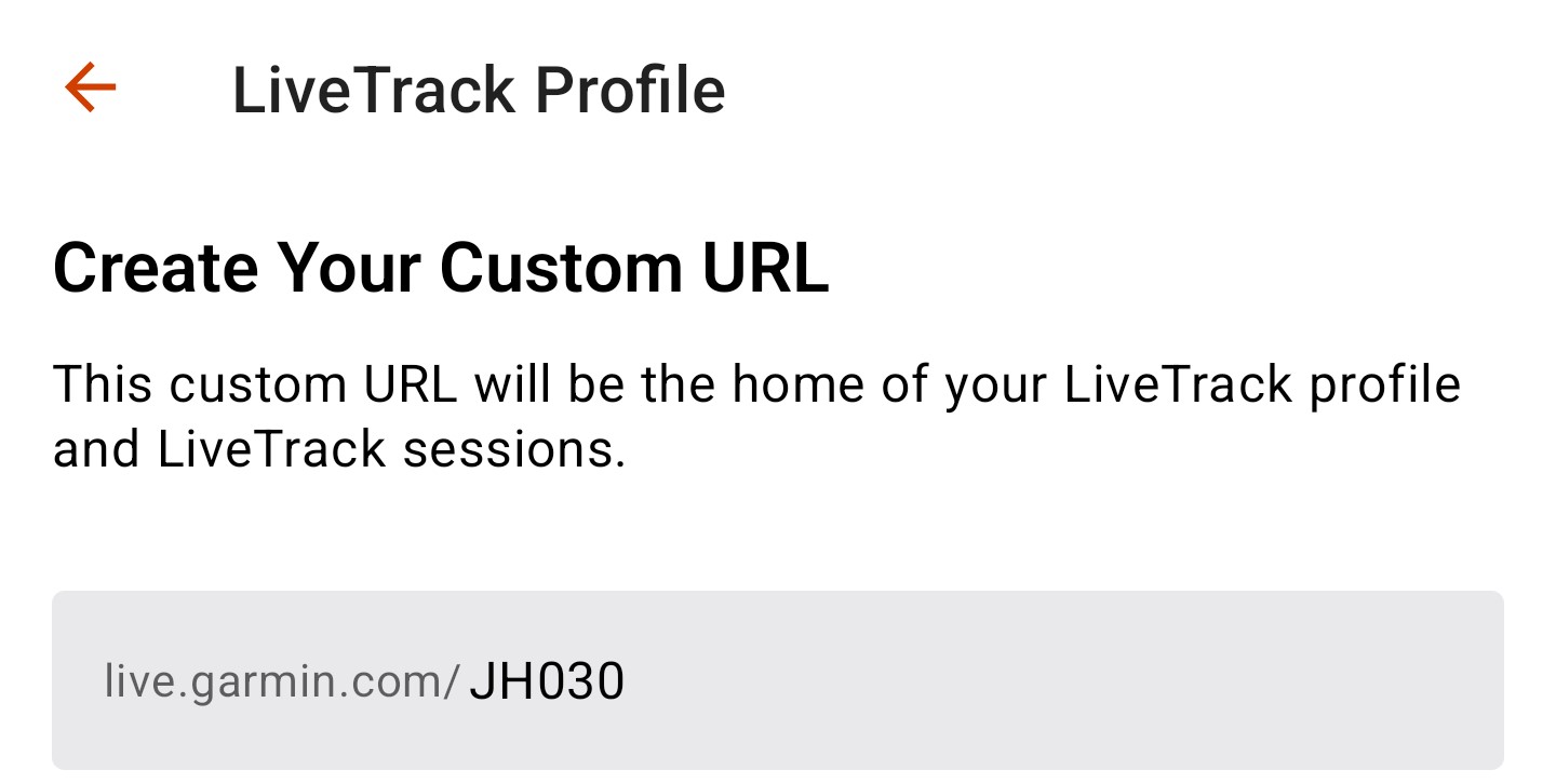 Create LiveTrack URL Messenger