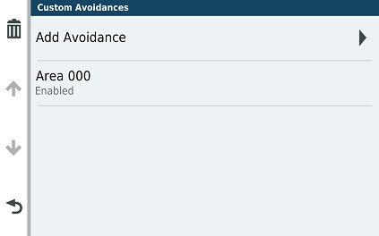 Vieo custom Avoidances Avoid Area Enabled