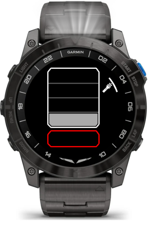 D2 Mach 1 Pro flashlight menu