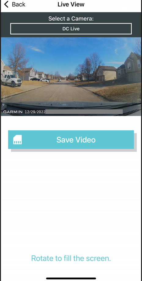 Garmin Dash Cam™ Live Autokamera, Schwarz - Worldshop