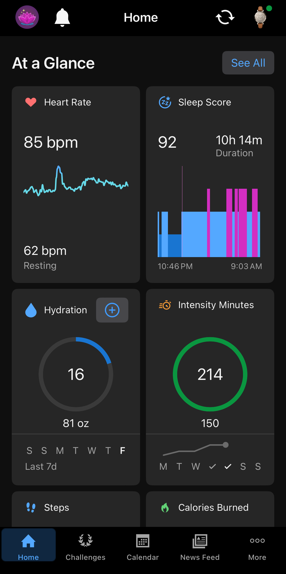 Home Page Dark Mode Theme Screenshot