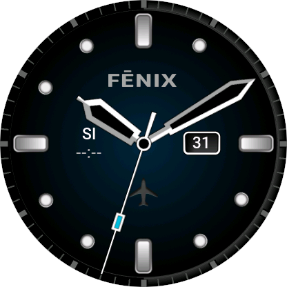 Analog Watch Face With 4 Text Data Fields