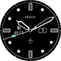 Analog Watch Face with Simple Dial 