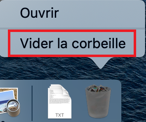 Vider la corbeille