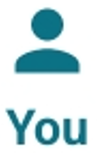 Teal Person With You Caption