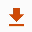 Orange arrow above a line