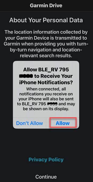 Drive App Apple 'Allow BLE