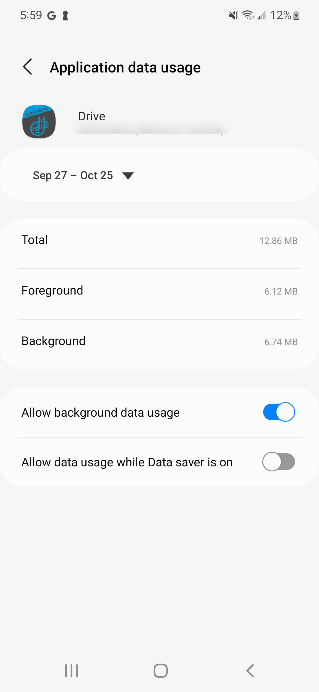 Drive App Data Turn Off