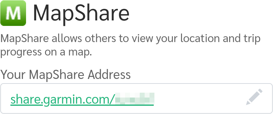Example of Your MapShare Address