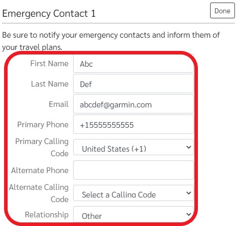 Edit Emergency Contact Fields Explore Website