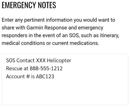 SOS Contact and Information for Medical Evacuation Coverage