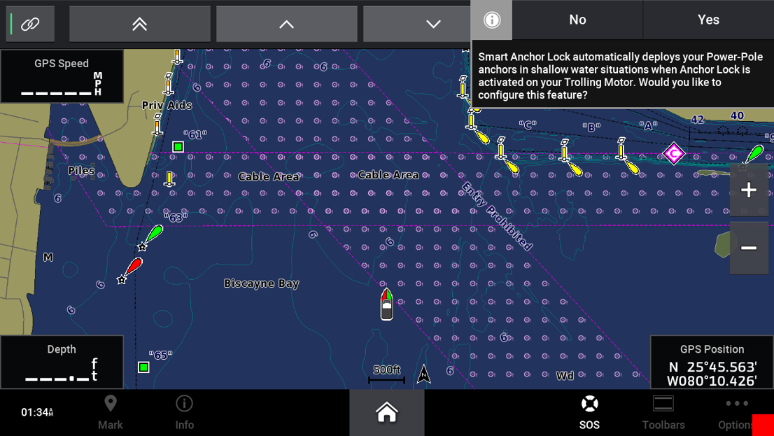 Configure Agreement shown on chart