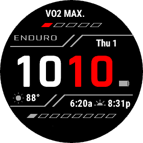 Time and watch face information