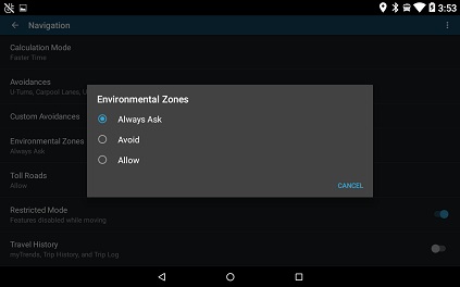 Vieo Environmental Zones