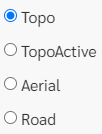 Map Layer Radial Selections